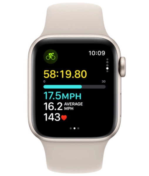 Apple Watch SE 2 GPS 40mm Starlight Aluminium Case with Starlight Sport Band (S/M)2