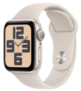 Apple Watch SE 2 GPS 40mm Starlight Aluminium Case with Starlight Sport Band (S/M)1